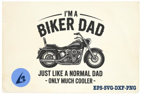 Biker Dad Cool Fathers Funny Dad SVG Review