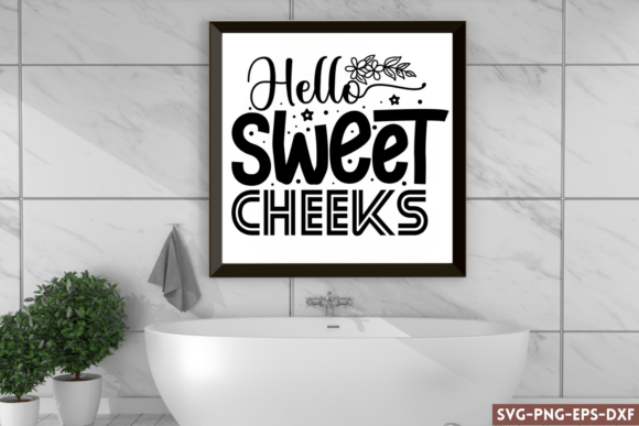 Hello Sweet Cheeks SVG for Real Embroidery Projects